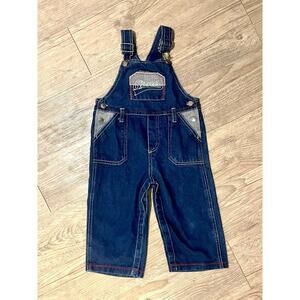 Vintage Sports Denim Overalls Boys 24M
